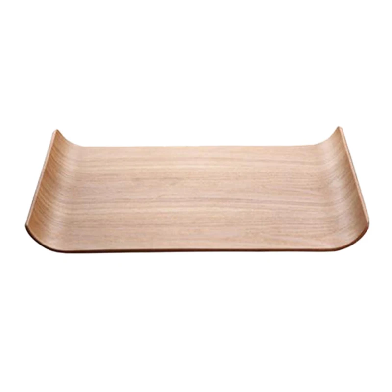 

1 Pc Square Creative Wooden Household Serving Tray Friut Tray Food Tray Cake Tray for Party Service