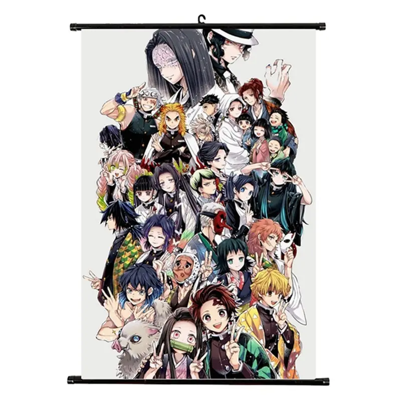 Аниме Демон убийца: Kimetsu без Yaiba персонажа коллекция плакат Манга прокрутки 21X30cm |