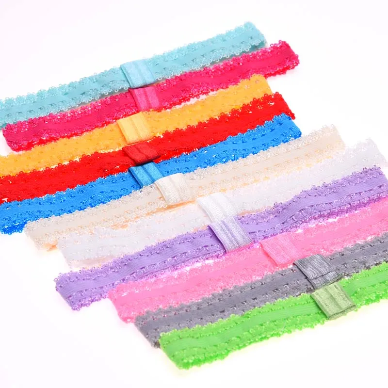 Lace headbands Hair elastic Band headband hair accessories headband hair band Hair Ribbon Fashion Head wrap nylon hair tie pearl hair accessories 20pcs