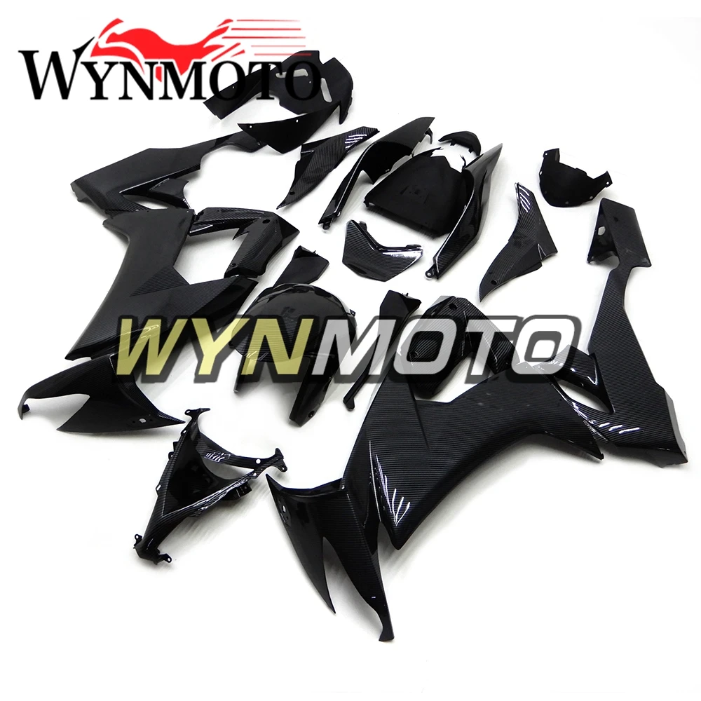 

Обтекатели для двигателя с эффектом углеродного волокна для Kawasaki Ninja ZX-10R 2008 2009 2010 ZX10R 08 09 10 ABS комплекты кузова