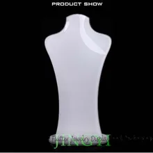 2 шт./лот 24 см белый акриловый s-размер ожерелье дисплей манекен кулон показ стенд ожерелье держатель ювелирные изделия шоу манекен