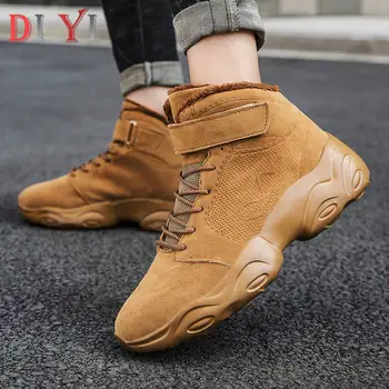 

Platforms Men's Sport Shoes High Top Elastic Laces Sneakers Large Size Running Shoes Men Keep Warm Fashionable Sports Shoes A33