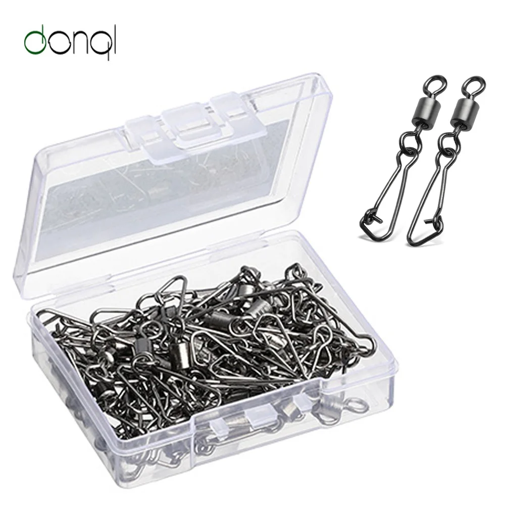 Высококачественный защелкивающийся рыболовный крючок DONQL соединительные
