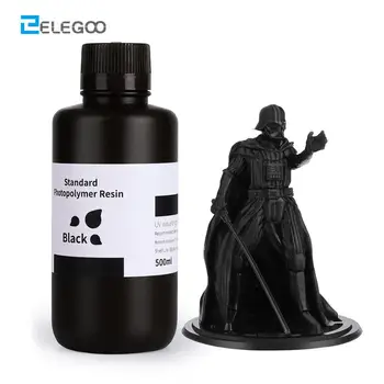 

ELEGOO 3D Printer Resin LCD UV-Curing Resin 405nm Standard Photopolymer Resin for SLA LCD 3D Printing 500ml Black