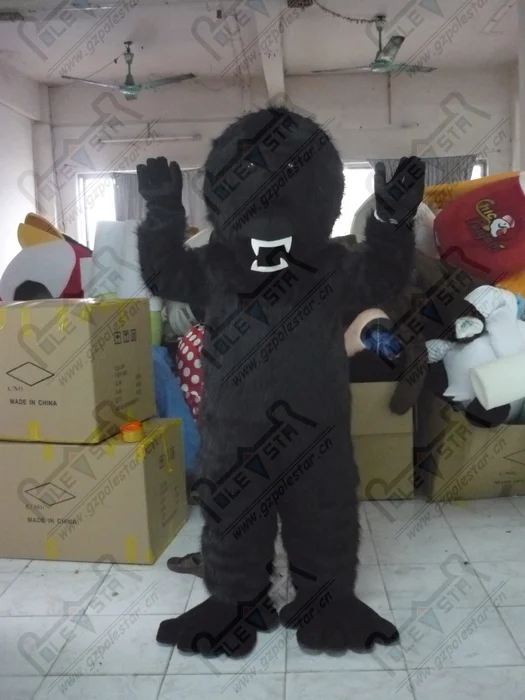

quality gorilla mascot costumes cartoon long fur apes and monkeys mascot design