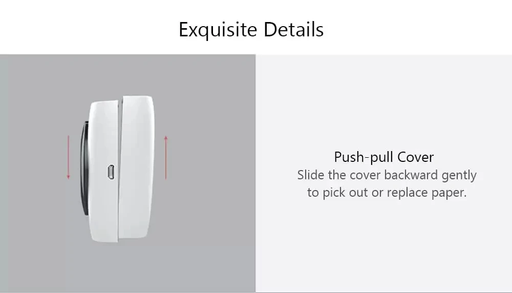 PAPERANG 2 Photo Printer 300dpi Pocket Draagbare Bluetooth Printer 304id Thermal Label Printer For iOS Android Windows 1000 mAh