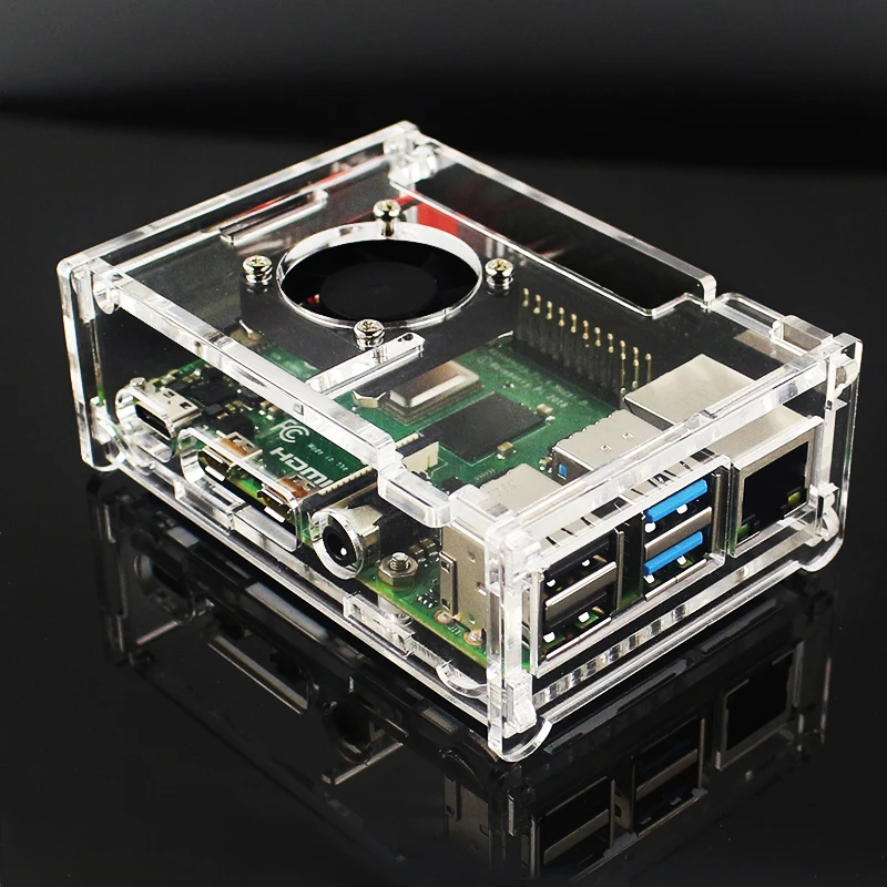 Raspberry Pi 4 Model B 2 ГБ/4 ГБ/8 ГБ ОЗУ + чехол вентилятор теплоотвод адаптер питания SD карта