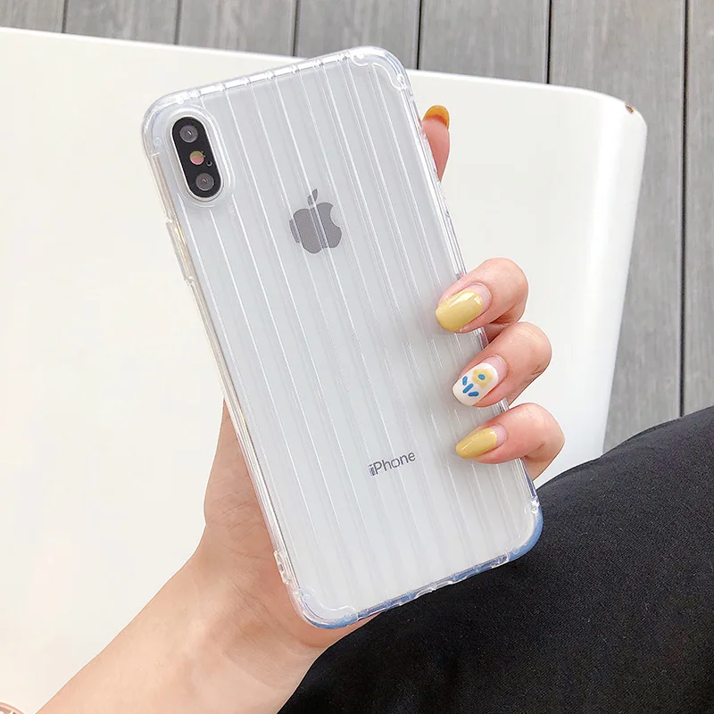 Багажник чехол для телефона для samsung Galaxy Note 9 10 Pro S10 S9 S8 J4 J6 плюс A7 A9 A30 A50 A70 A10E A20E M30 мягкая термополиуретановая крышка-Чехол - Цвет: Clear