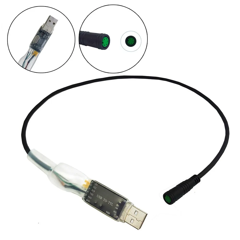 1PC For Bafang Programming 5Pin USB Cable For BBS01 BBS02 BBSHD Mid Drive Motor Change The Basic User Level Controller Parameter