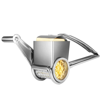 

FashionRotary Cheese Grater-Stainless Steel Cheese Grater Shredder Cutter Grinder for Cheese Vegetable Nuts Chocolate and More