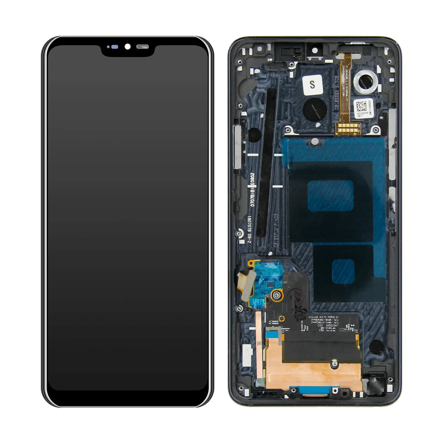 G710 G710EM G710PM G710VMP Color : Black Black LCD Screen Mobile Phone and Digitizer Full Assembly for LG G7 ThinQ