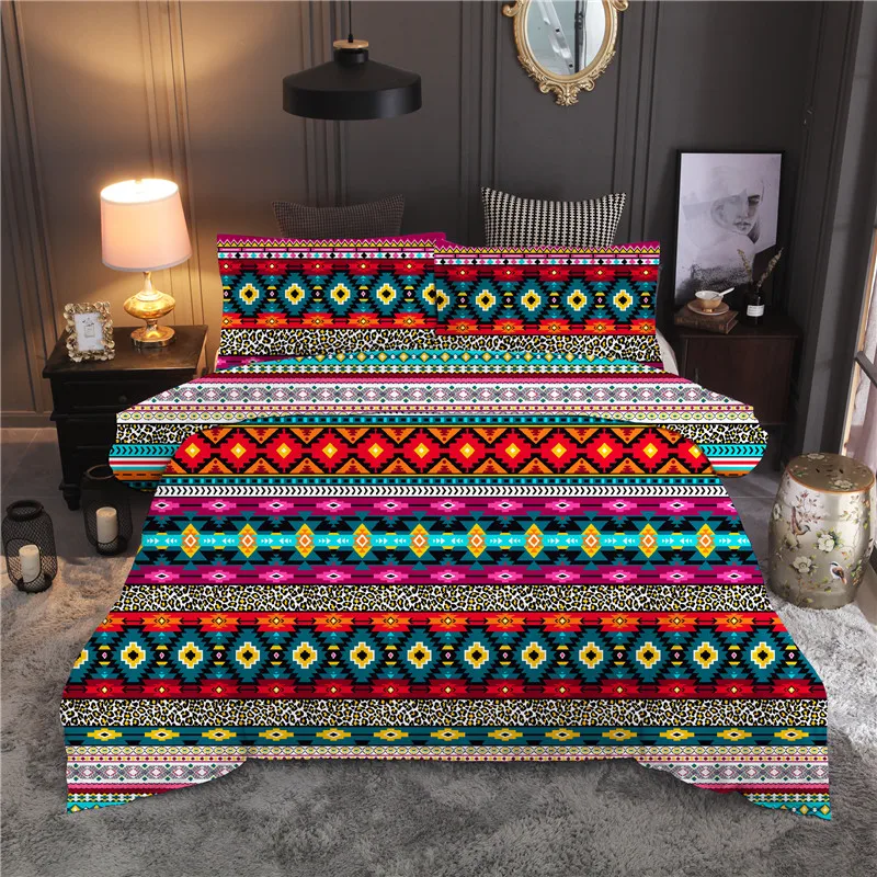 

Bohemian Printed Bedding Set Duvet Cover Sets Queen King Quilt Cover Bed Linen