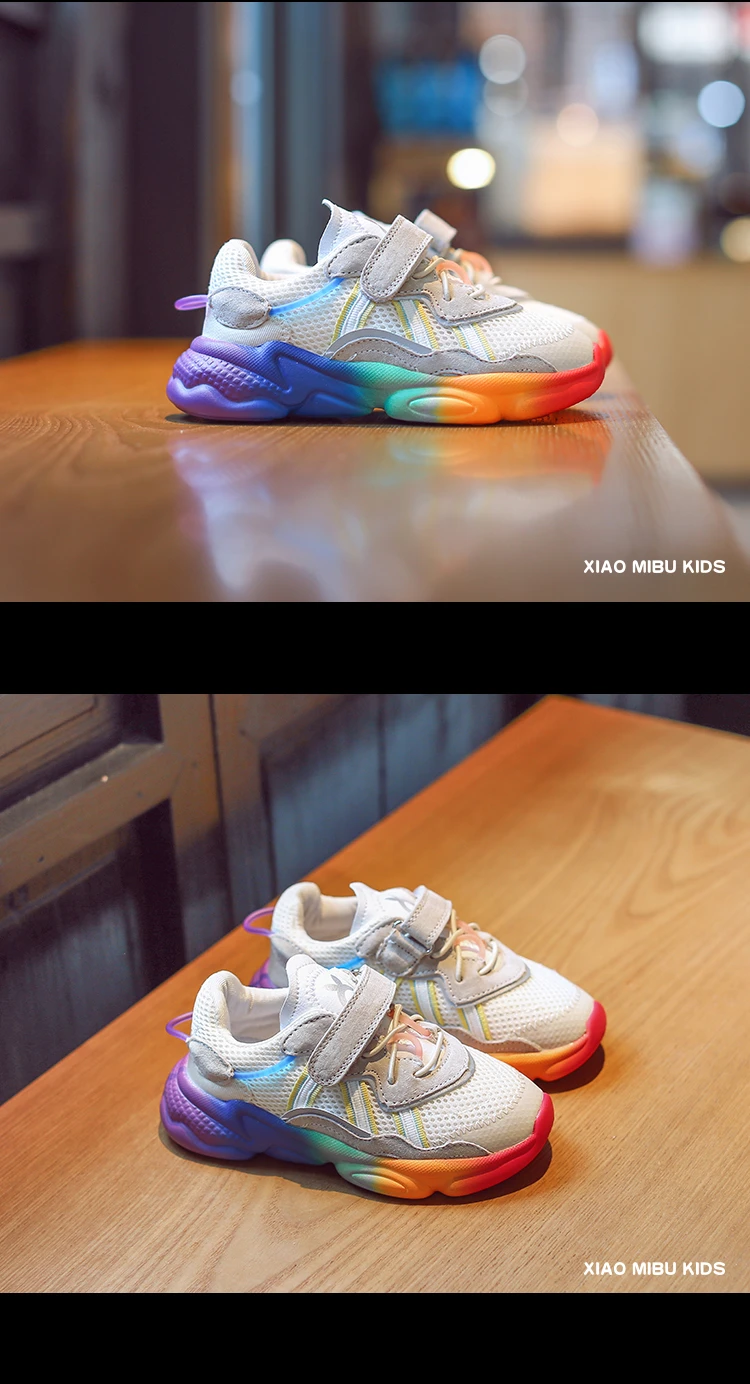 Gamlon/спортивная обувь для девочек; Лидер продаж года; стильная Осенняя новая модная обувь для мальчиков и девочек; детские дышащие кроссовки в стиле «Старый»; яркие