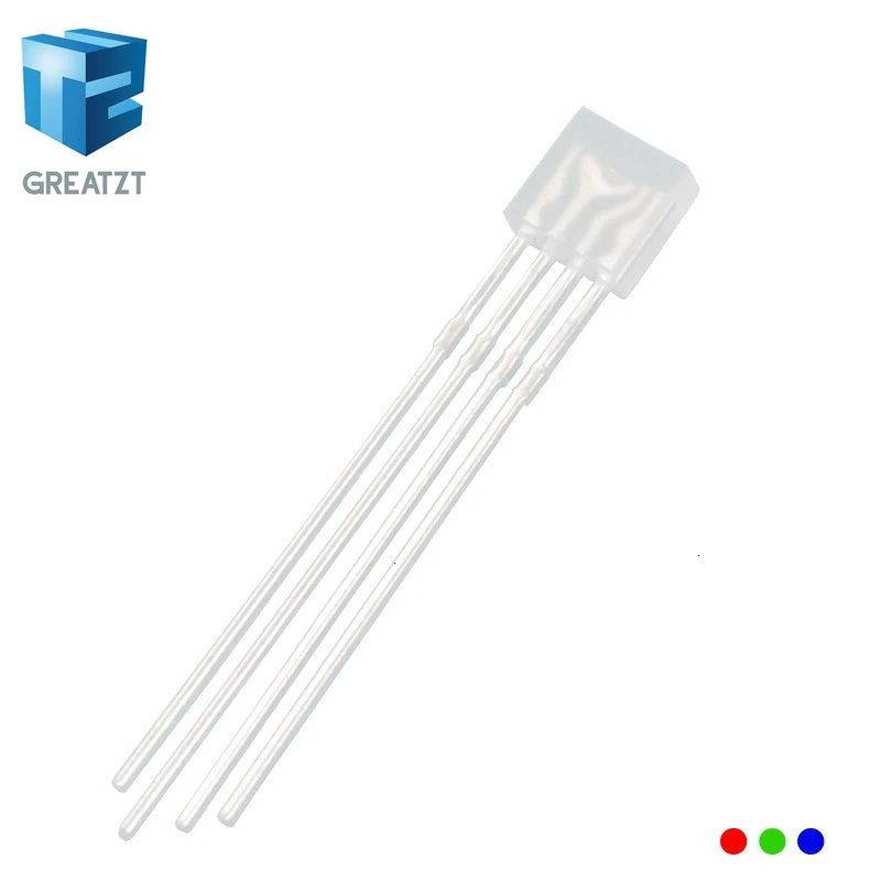 100 шт. прямоугольный светодиодный s 255 Diod RGB светодиодный диффузный катод/анод 2*5*5 мм красный зеленый синий светильник