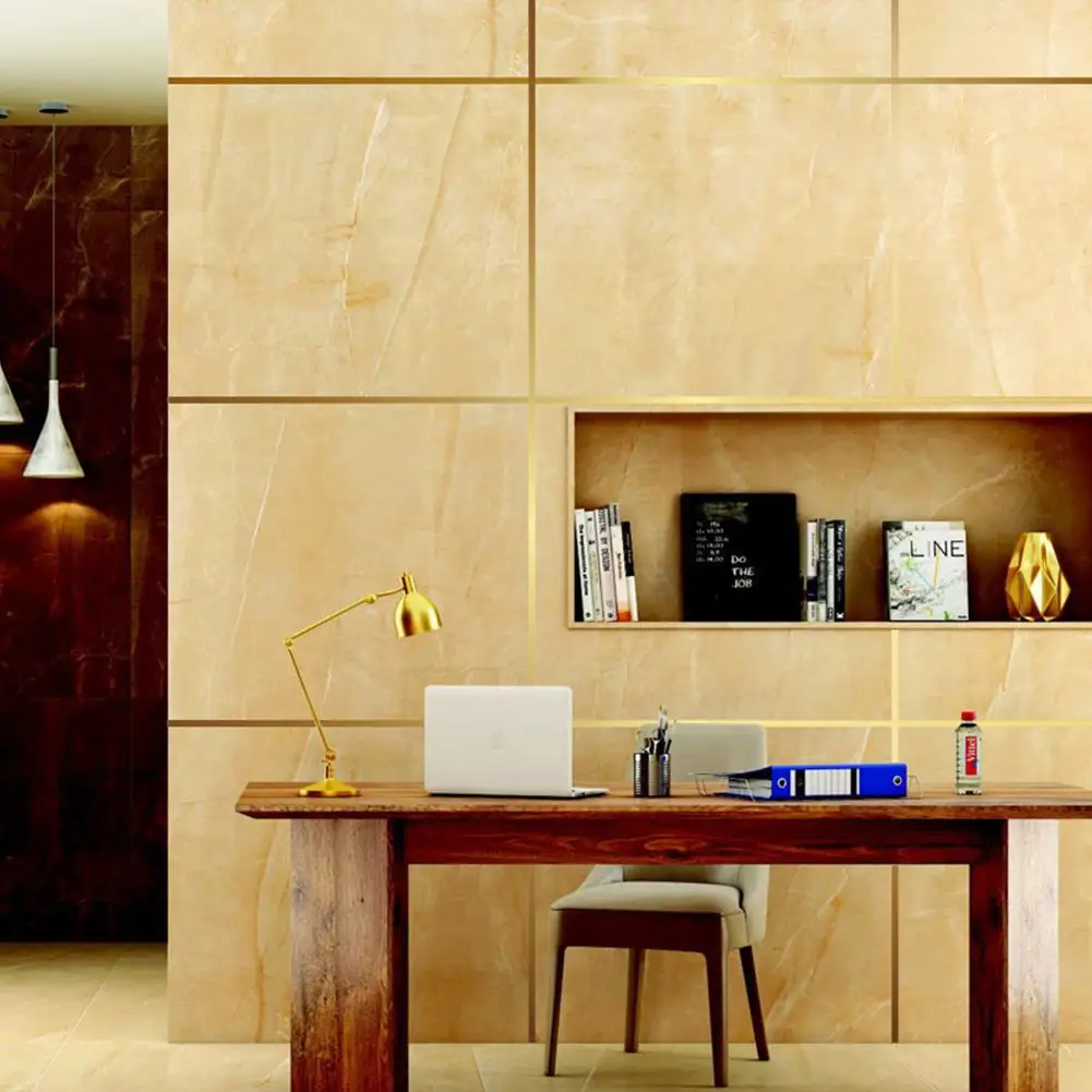 50 м золотой цвет самоклеющиеся водонепроницаемые стеновые ленты полосы плитка красота шов стикеры украшения дома