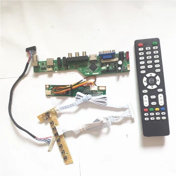 

For N133I3-L01/L02 T.V53 drive card board Inverter+Remote+keyboard HDMI VGA AV USB RF 1CCFL LVDS 20Pin LCD display panel DIY kit