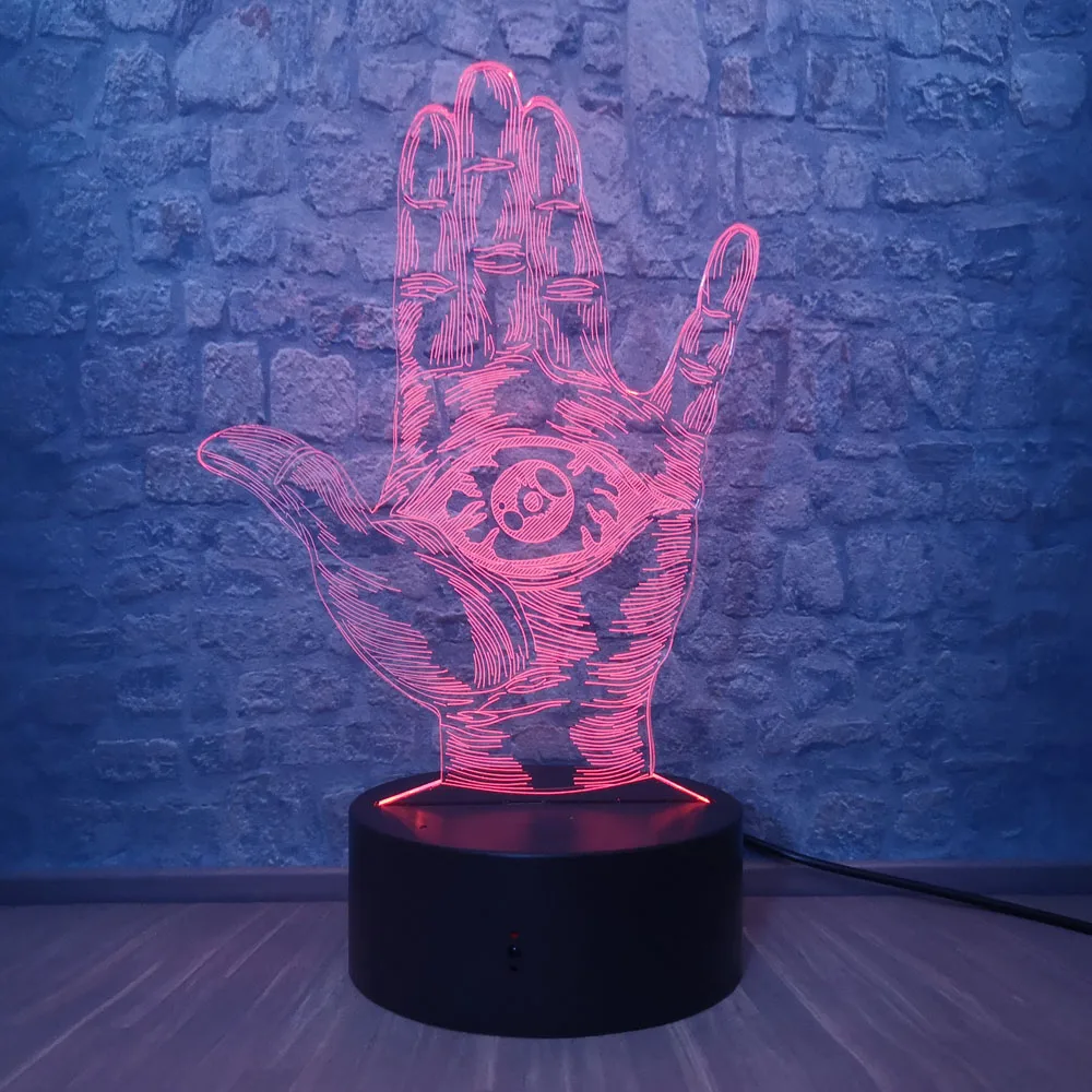 Наруто акрил мультфильм дети Какаши Саске Сакура 3D USB светодиодный настольная лампа иллюзии 7 цветов Изменение украшения спальни ночник светильник подарки - Испускаемый цвет: Mangekyo sharingan