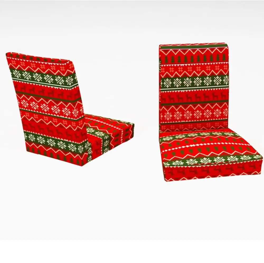 F Скатерть Мода Рождественская скатерть/Чехол для стула печатная ткань полосатая печать рождественские украшения для дома#6O11 - Цвет: F