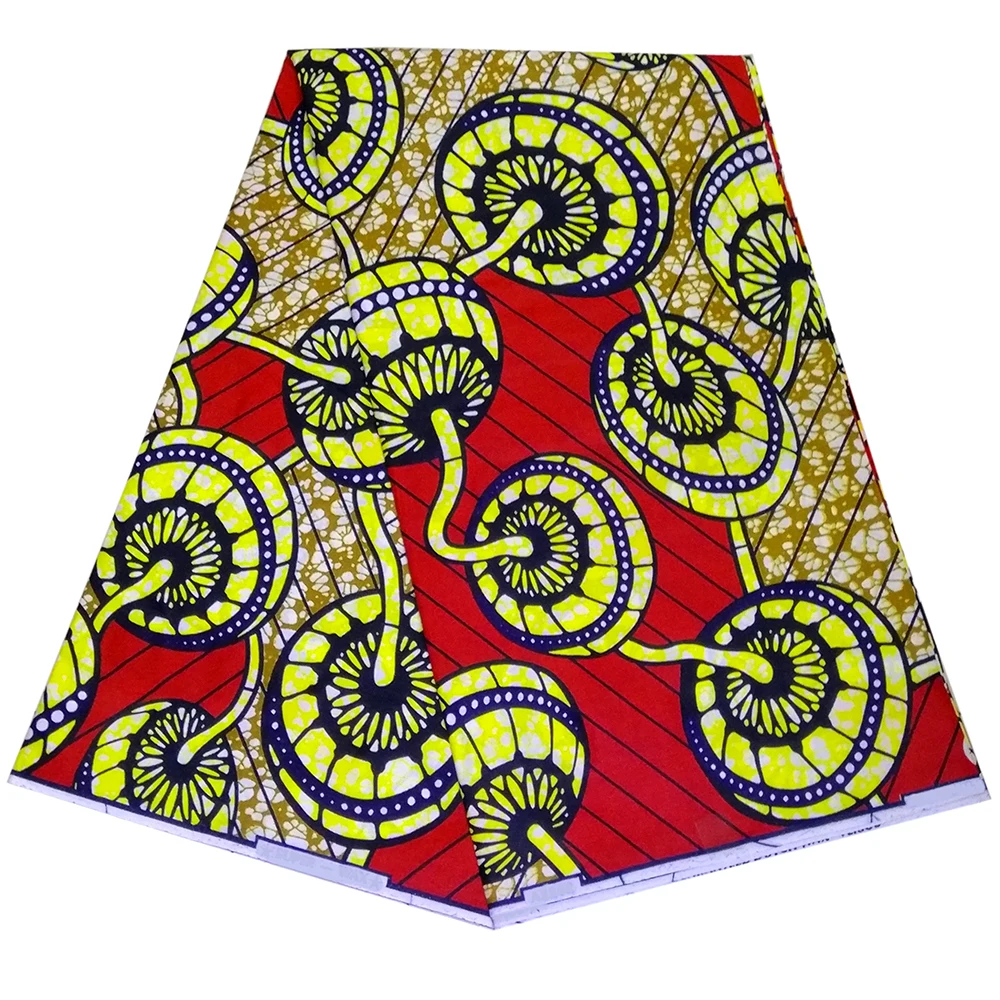 Африканская восковая печатная ткань Модный дизайн 6 ярдов хлопок Анкара ткань Африканский настоящий голландский воск