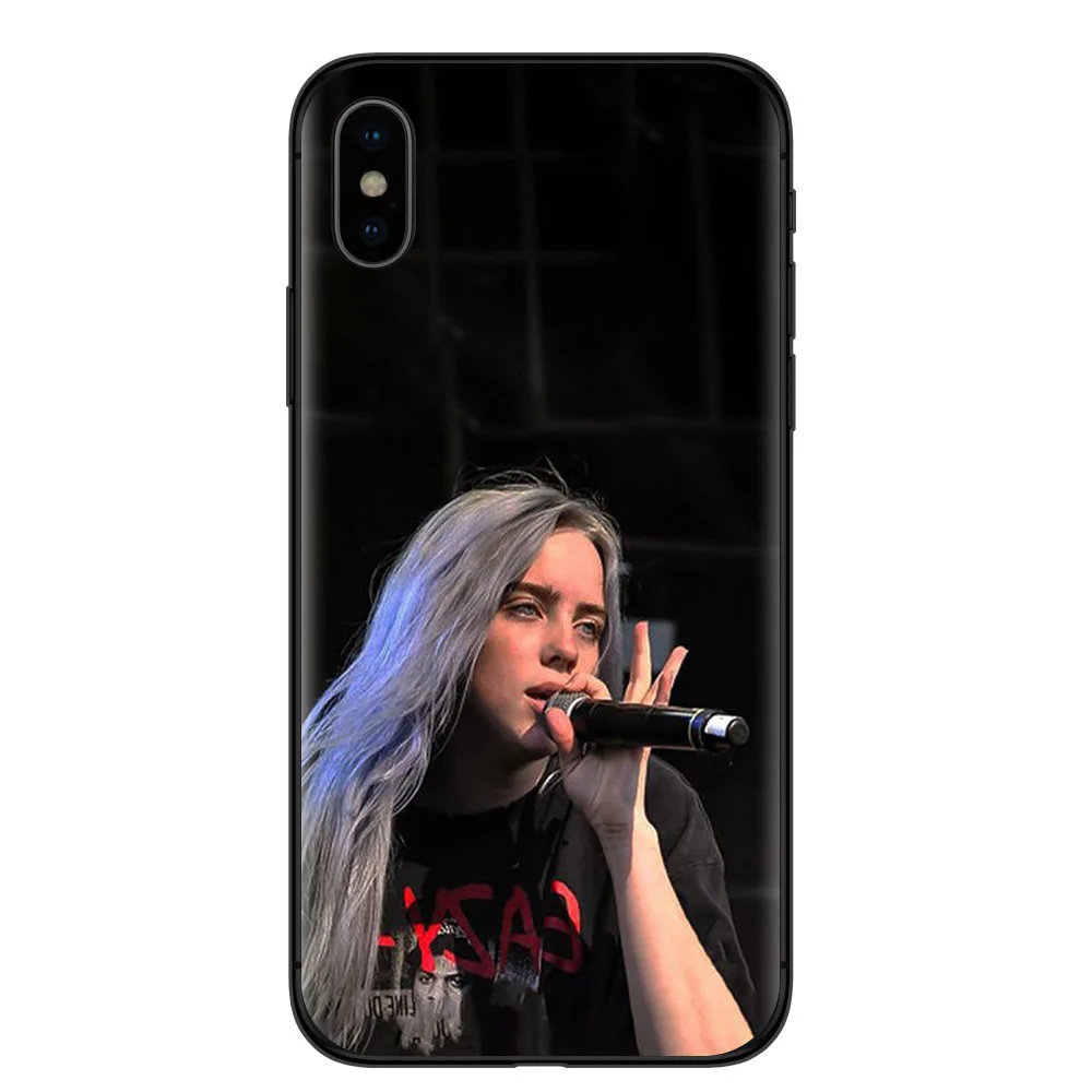 Fashion girl billie eilish cover of ocean eyes art Phone Case For SamSung S10 S9 S8 Plus S6 S7 Edge A50 A70 A30 Soft TPU Cover - Цвет: TPU H37