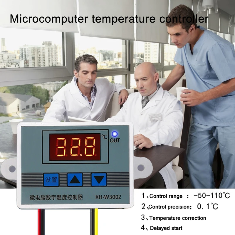 110V-220V 1500W микрокомпьютера цифровой термостат Контроль температуры переключатель