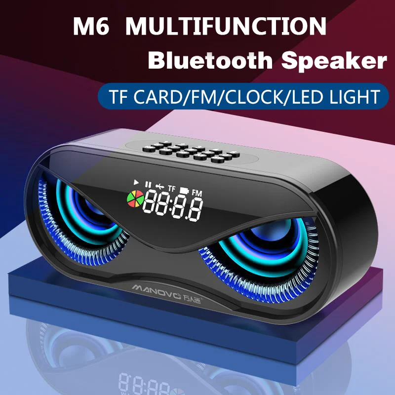 M6-Cool-Owl дизайн блютоот-Динамик светодиодный флеш-накопителей Беспроводной