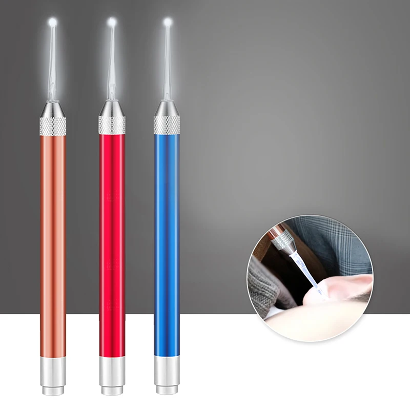 1pc Flashlight Luminous Ear Spoon Baby Adult Ear Wax Cleaner Earpick Earwax Remover Light Ear Curette Tool For Children Adults