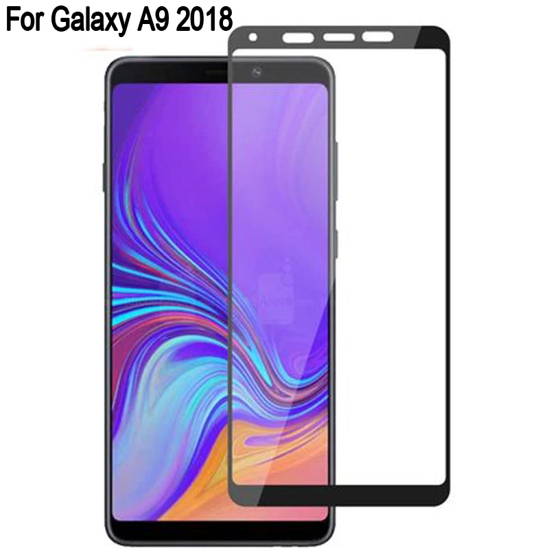 Изогнутое Защитное стекло для Samsung Galaxy A9 2018 закаленное с полным покрытием