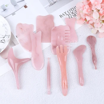 

2020 Natural Aventurine Jade Stone Guasha Massage Tool Acupuncture SPA Therapy Gua Sha Massager Scraping Board Antistress Body