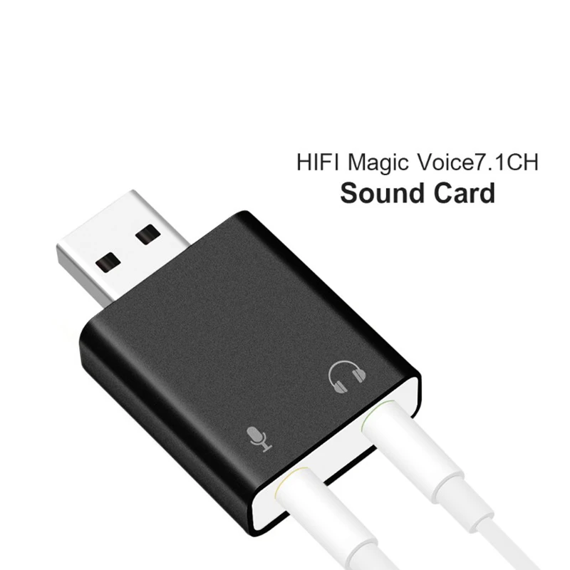 7,1 канальный алюминиевый сплав Usb звуковая карта компьютерная внешняя звуковая карта Usb7.1 звуковая карта аналоговая звуковая карта