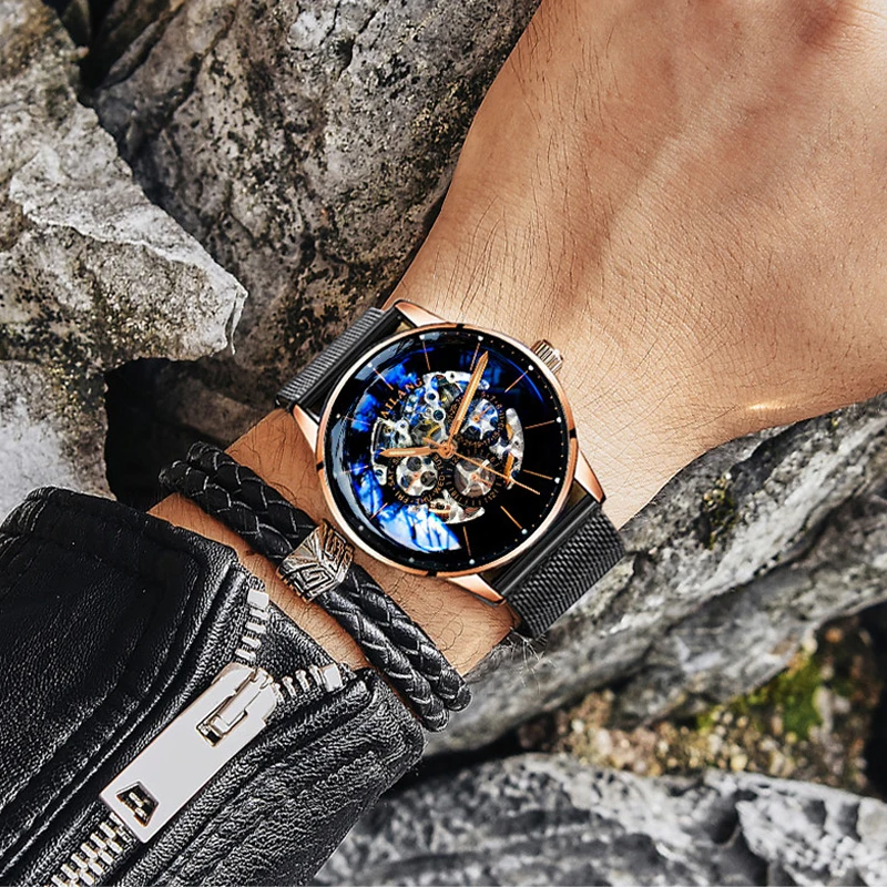 2018 Новинка reloj AILANG Роскошные Мужские механические Автоматические часы