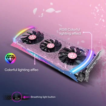 

Yeston RX5700XT-8G D6 YA Graphic Card Navi10 7nm PCI Express 4.0 Low Power Consumption GPU