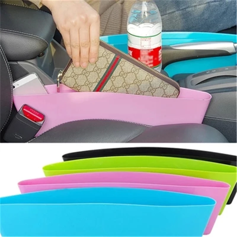 

Auto Interior Sundries Storage Box Phone Bottle Cups Holder Container Trash Can Rubbish Bin Car Seat Gap Slit Pocket Organizer