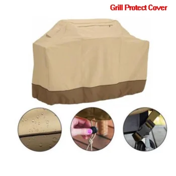 

Waterproof Outdoor BBQ Barbecue Cover Polyester Fibre Cloth Anti Dust Protective House Camping Barbecue Grill Accessories