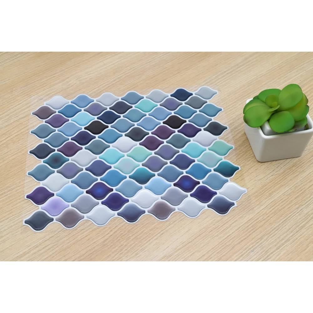

3D wall sticker tiles Lantern series peel and sticker decor kitchen and 250x213mm Waterproof, oil resistant Amazon Explosion 1PC