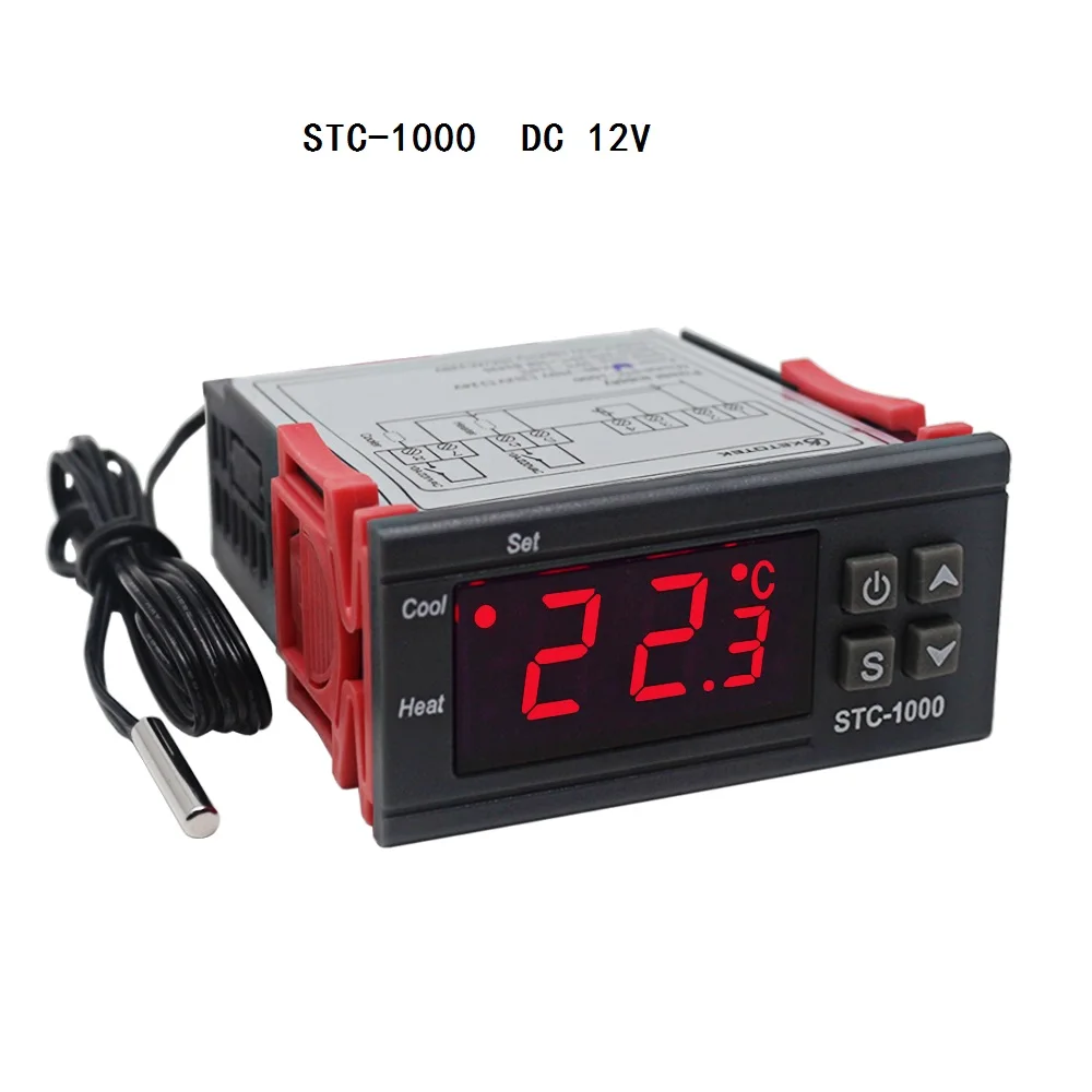 9 ° C to 99 ° C W 1401 Température Régulateur Thermostat contrôle DC 12 V DEL Thermostat 