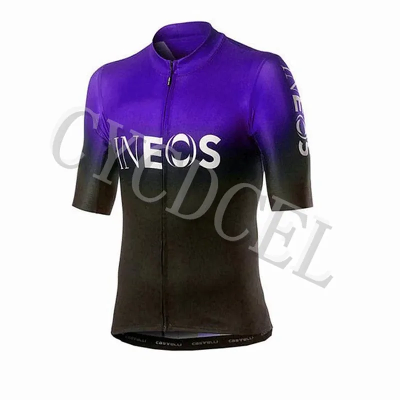Only jersey 13 Велосипедная майка, INEOS, Майо, Ropa Ciclismo, Hombre, командная одежда для велосипеда, Быстросохнущий комплект с коротким рукавом, MTB, велосипедная одежда, 16D гель - Цвет: Only jersey 13