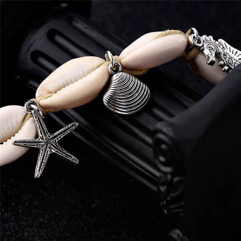 Boho Starfish бусины значки на руки лодыжки море Сандалеты пляж бижутерия для ног