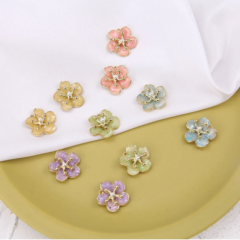 6pcs Korean Style 2020 Cute Small Flower Stud Earrings For Women Daisy Hole Sweet Statement Earring Girl Diy Jewelry Accessories | Украшения