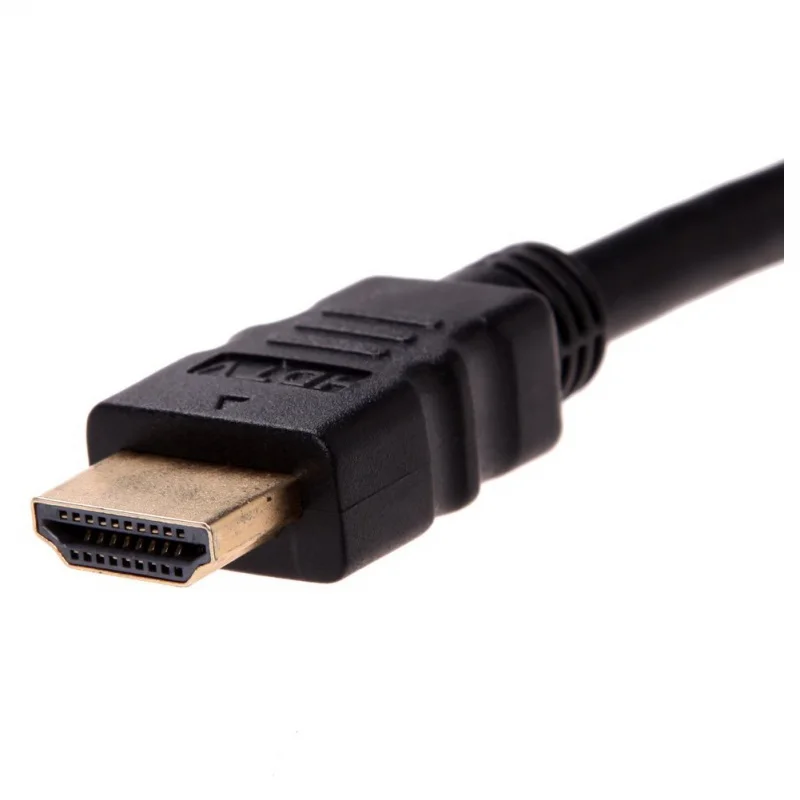 Двойной HDMI мужчин и женщин HDMI адаптер кабель подключения 30 см(черный
