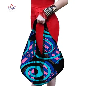 

2020 African New Fashion Bucket Bags For Women Handmade Canvas Handbag New Fashion Reusable Shopping Bags Women Big Bag WYA080