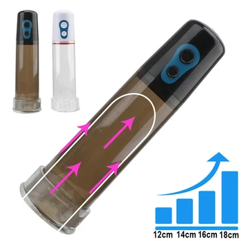 Penis Enlarger Vacuum Train Pump Male Penis Pump Increase Length Automatic Adult Products Vacuum Dick Extender Sex Toys for Men 2