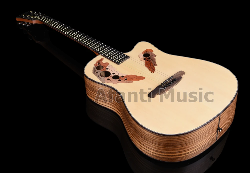 Afanti музыка 41 дюймов Ель и грецкий орех Акустическая гитара(AMA-2301
