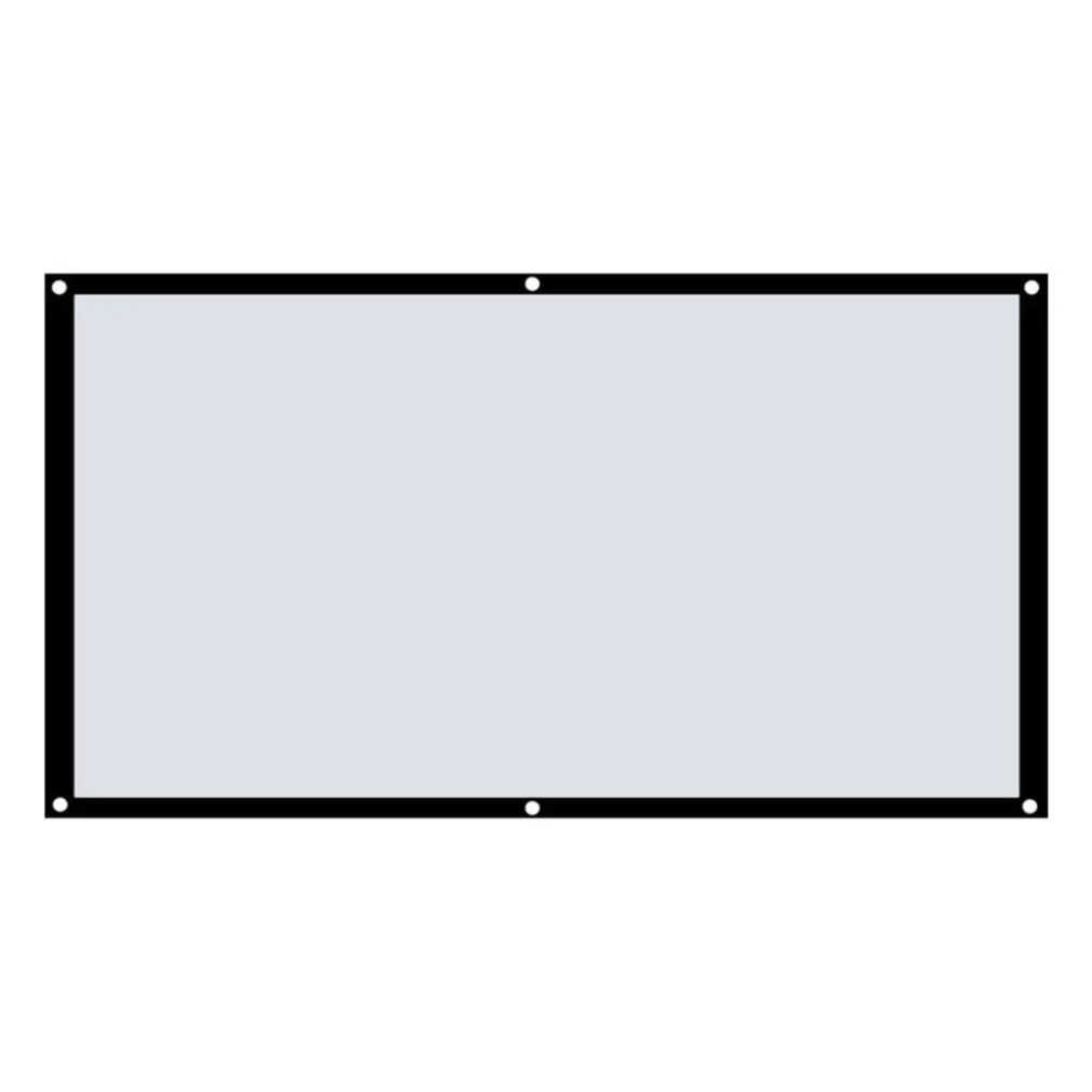 

Large 16:9 Foldable Design Home Projection Screen Film Theater Outdoor 60/72/84/100/120 inch Movie Video Screen For Projector