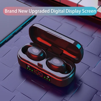 

V8 TWS Touch Control Wireless Bluetooth Earphone LED Electricity Display Wireless Sports Stereo Earbud Headset Dropshipping