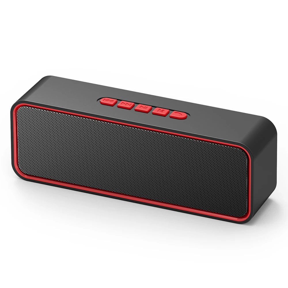 TWS беспроводной портативный динамик музыкальный Бумбокс Саундбар Bluetooth динамик s с сабвуфером Parlantes Para Pc Altavoces som F4035 - Цвет: Красный