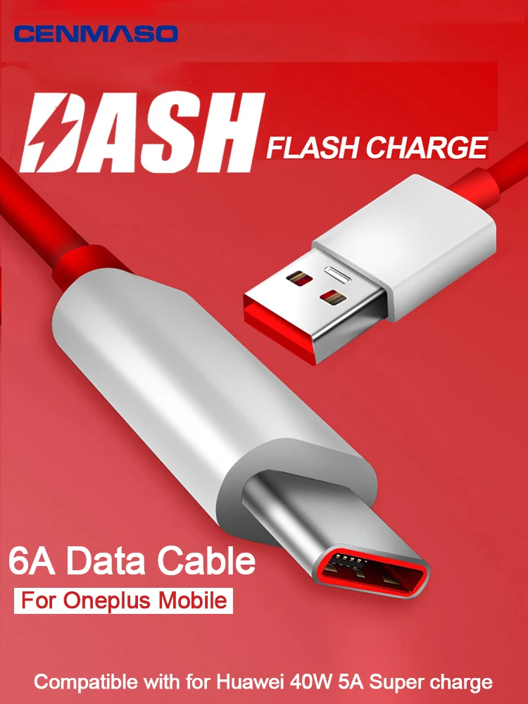 6A USB Type C кабель Cenmaso оригинальный для Oneplus Nord 8 7T 6 6T Pro быстрое зарядное устройство