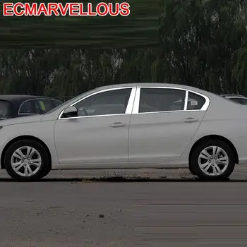 

Auto Window Outlet Air Conditioner Automobile Chromium Modified Car Styling Sticker Strip Decoration 14 15 FOR Peugeot 408