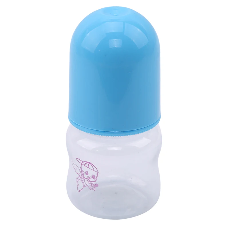 blue 60ML Милая детская бутылочка для кормления, 60 мл, обучающая бутылочка для кормления, бутылочки для кормления Mamadeiras - Цвет: blue 60ML