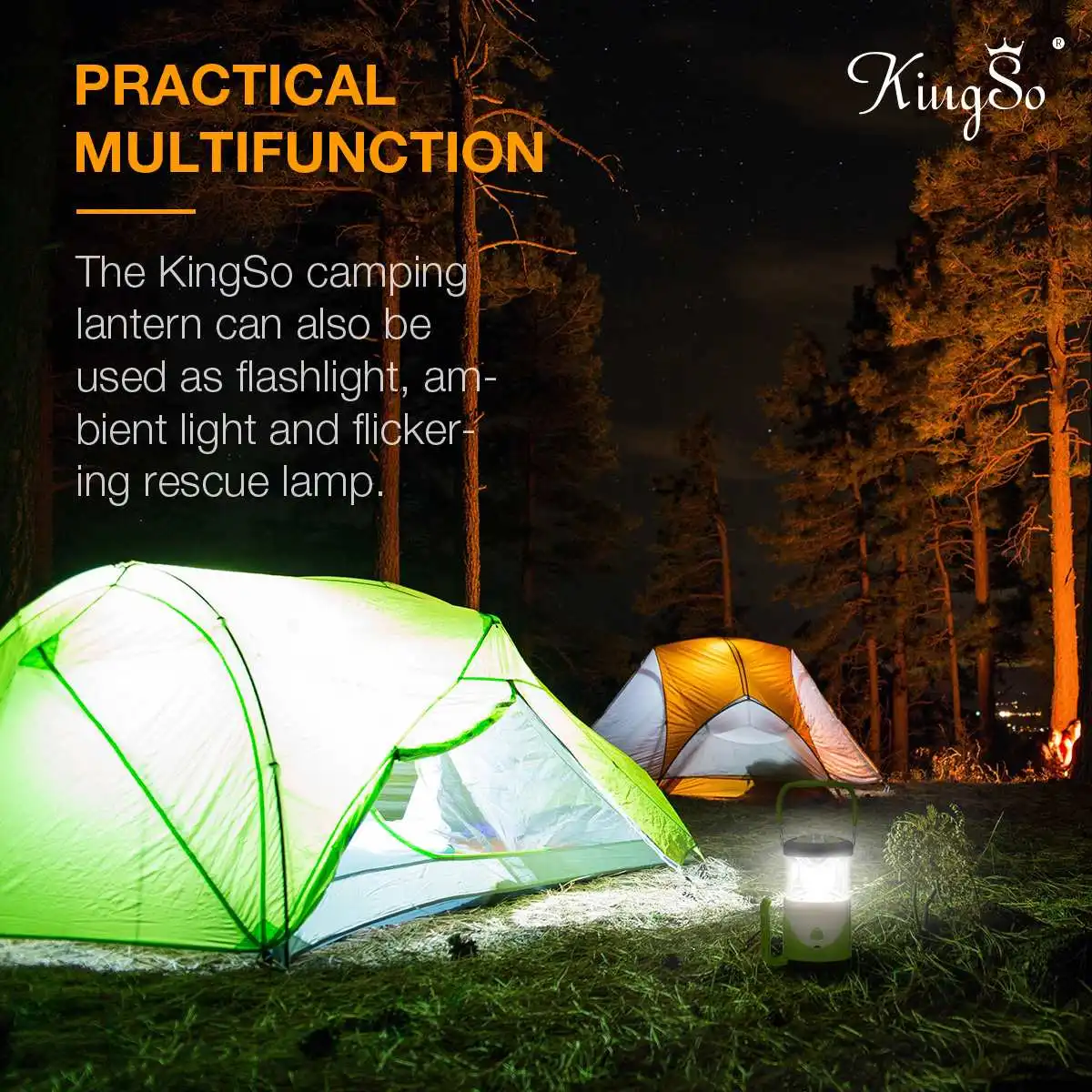 Portable USB Rechargeable Collapsible LED Camping Lanterns Flashlight /Ambient Light /Rescue Light 7 Colorful Changing Light
